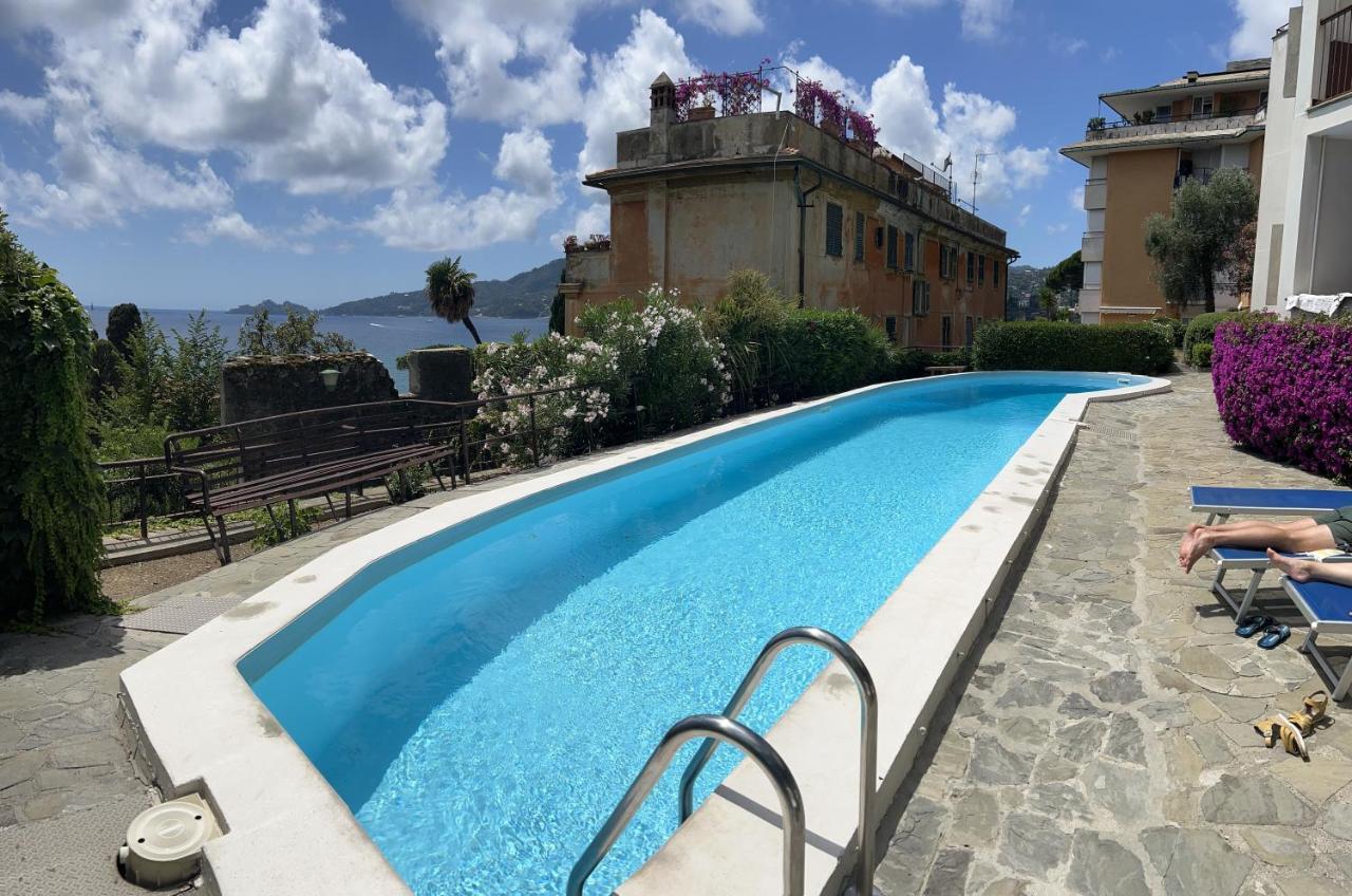 Nautilus Vista Mare Mozzafiato A 180 Gradi- Posto Auto Privato - 2 Camere Matrimoniali Piu 1 Divano Letto Singolo-Sky,Netflix-Wifi 200Mg Рапалло Экстерьер фото