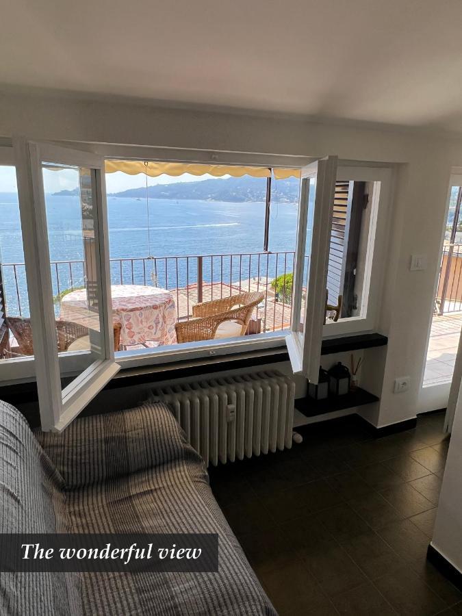 Nautilus Vista Mare Mozzafiato A 180 Gradi- Posto Auto Privato - 2 Camere Matrimoniali Piu 1 Divano Letto Singolo-Sky,Netflix-Wifi 200Mg Рапалло Экстерьер фото